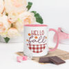 Hello Fall Mug With Color Inside Pink 11 Oz Right 68e4cd9167a26