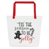 Tis the Season to Be Jolly tote bag back design