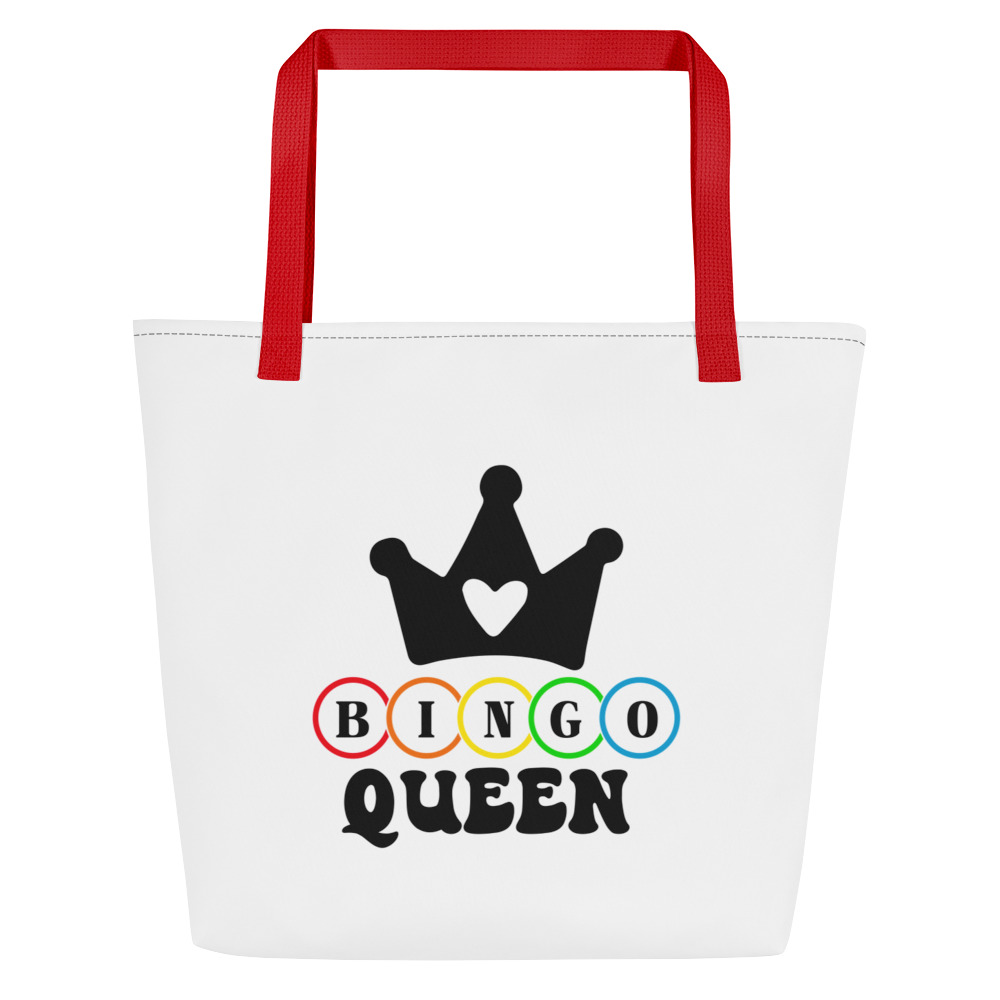 Bingo Queen Tote Bag | Queen of the Game Large Carryall - Image 4