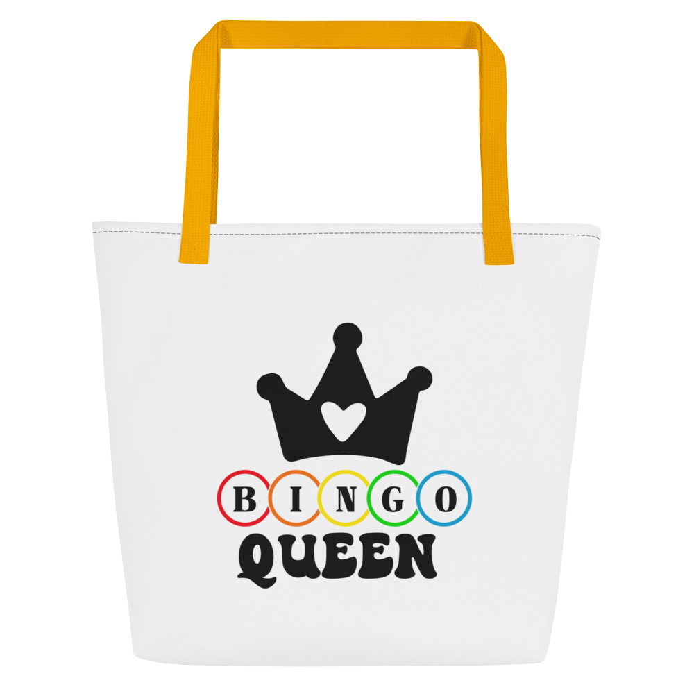 Bingo Queen Tote Bag | Queen of the Game Large Carryall - Image 7
