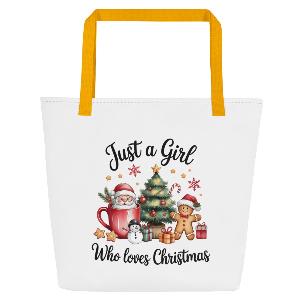 Just a Girl Who Loves Christmas Tote Bag | ’Tis the Season to Be Jolly - Image 9