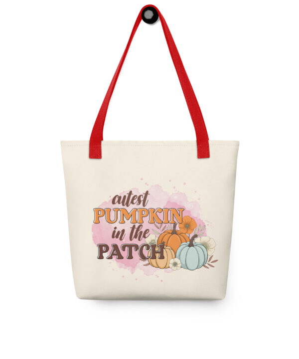 Alternative view of Cutest Pumpkin in the Patch Tote Bag | Cozy Fall Vibes