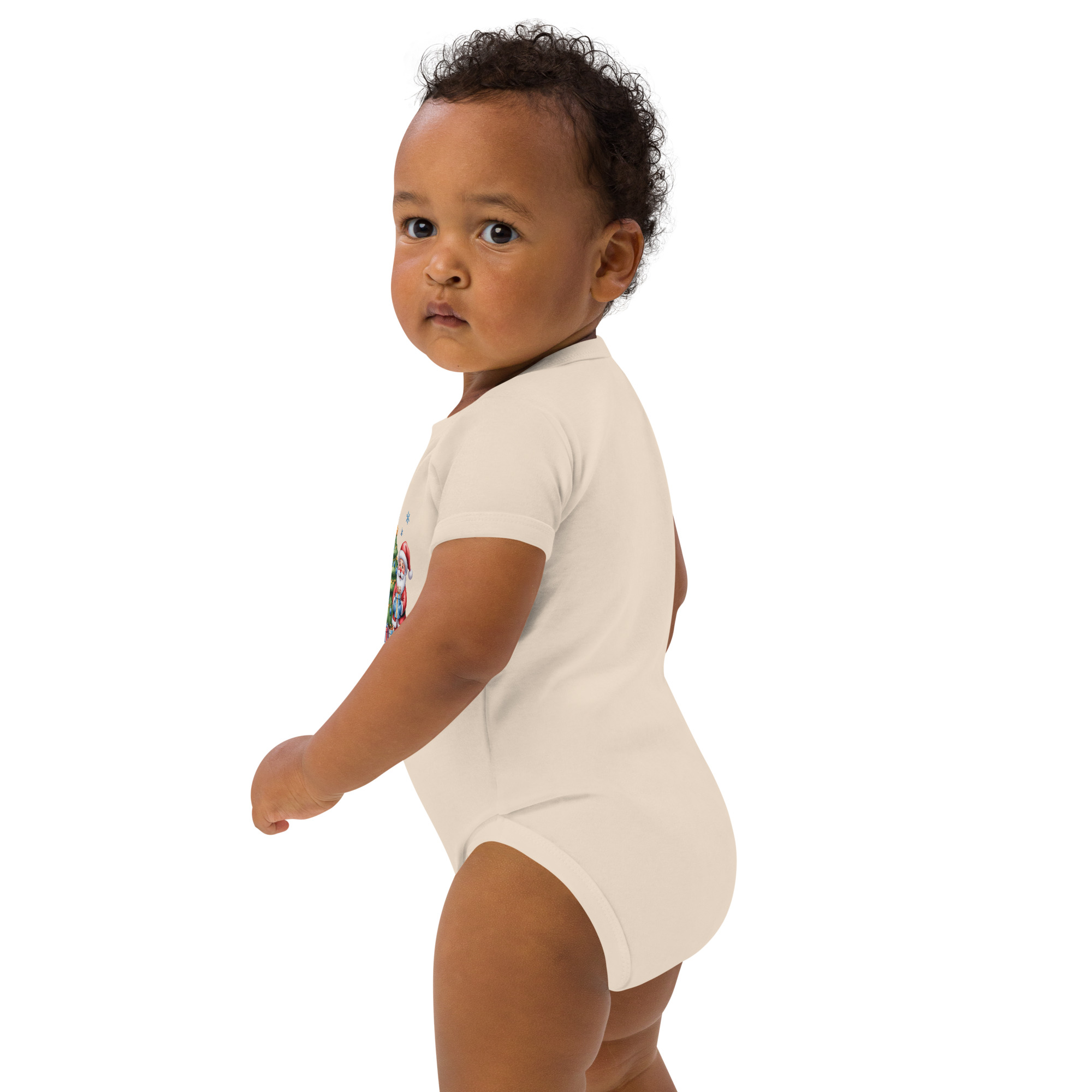 My 1st Christmas Blue Edition Baby Bodysuit | Organic Cotton Holiday Outfit - Image 14