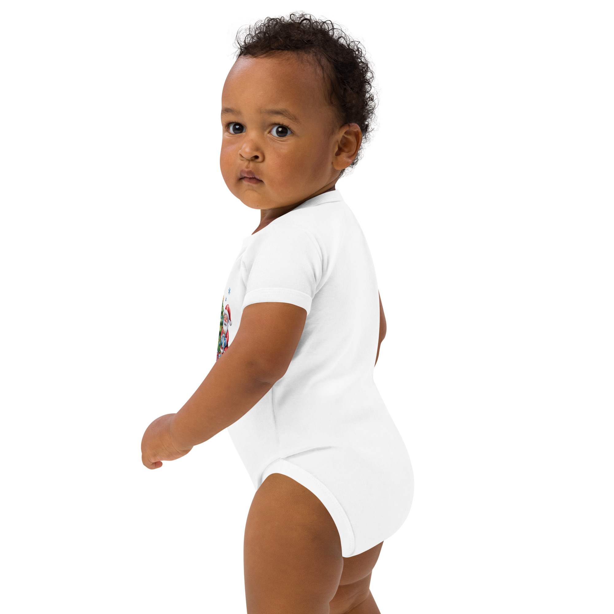 My 1st Christmas Blue Edition Baby Bodysuit | Organic Cotton Holiday Outfit - Image 17