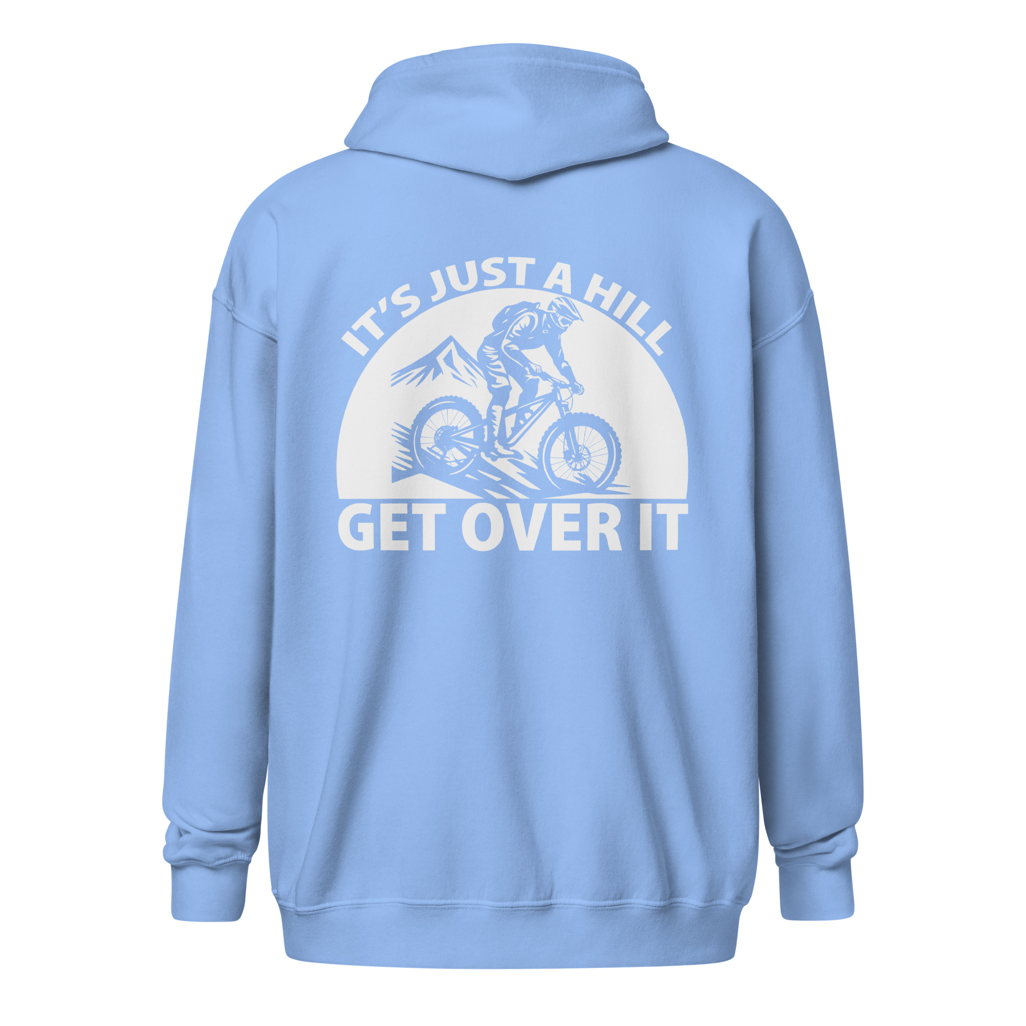 It’s Just a Hill, Get Over It | Mountain Biking Zip Hoodie - Image 21