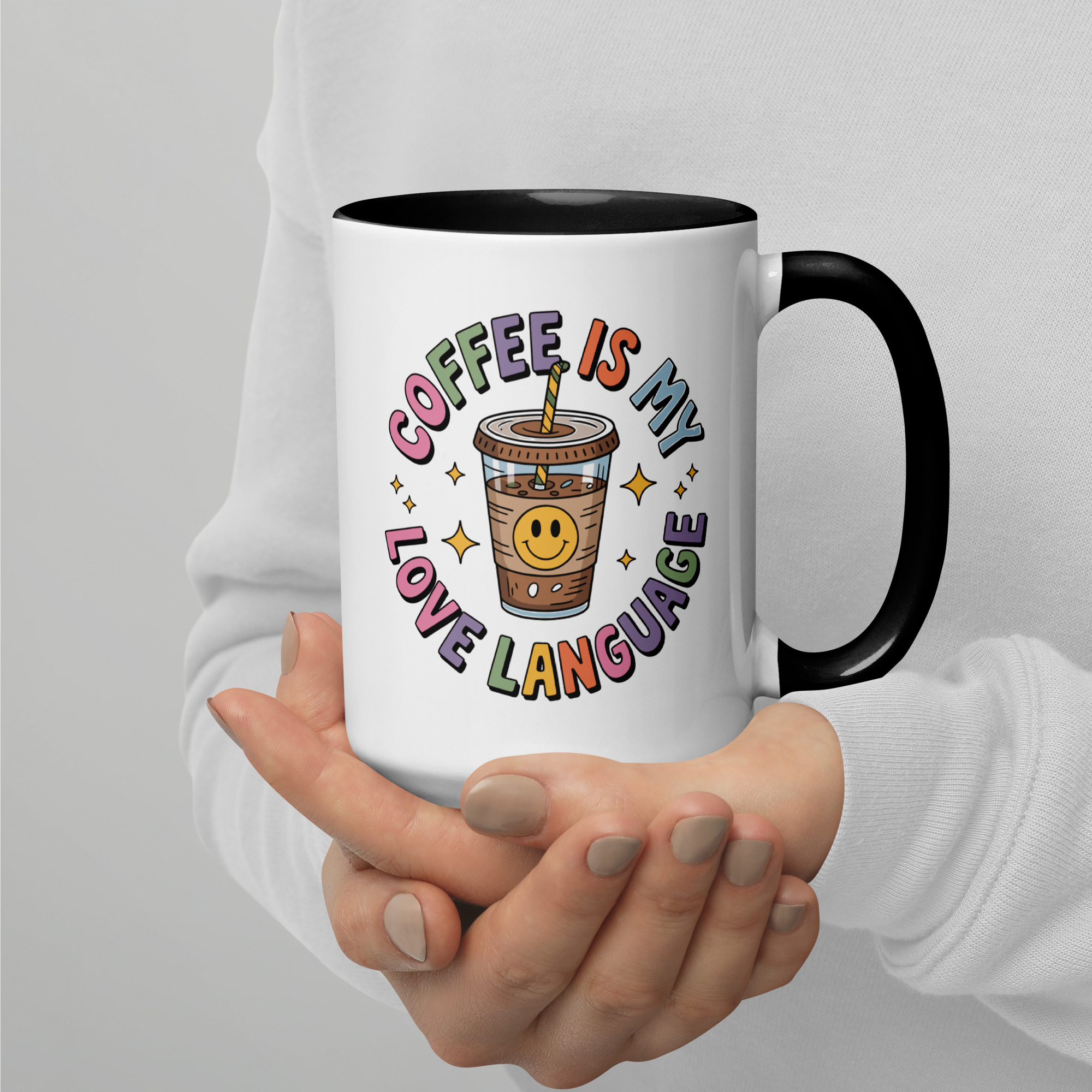 Coffee Is My Love Language Mug | Fun Iced Coffee Lover Gift - Image 4