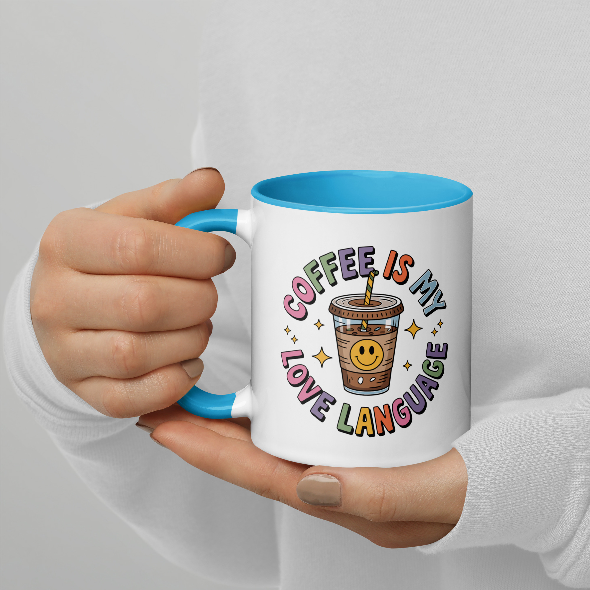 Coffee Is My Love Language Mug | Fun Iced Coffee Lover Gift - Image 11