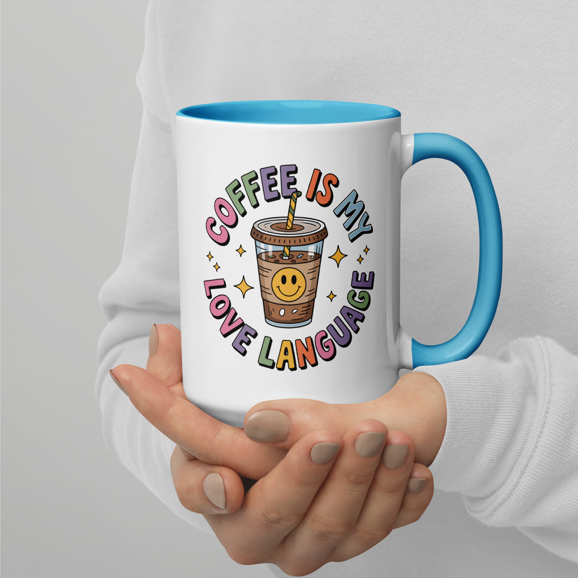 Coffee Is My Love Language Mug | Fun Iced Coffee Lover Gift - Image 14
