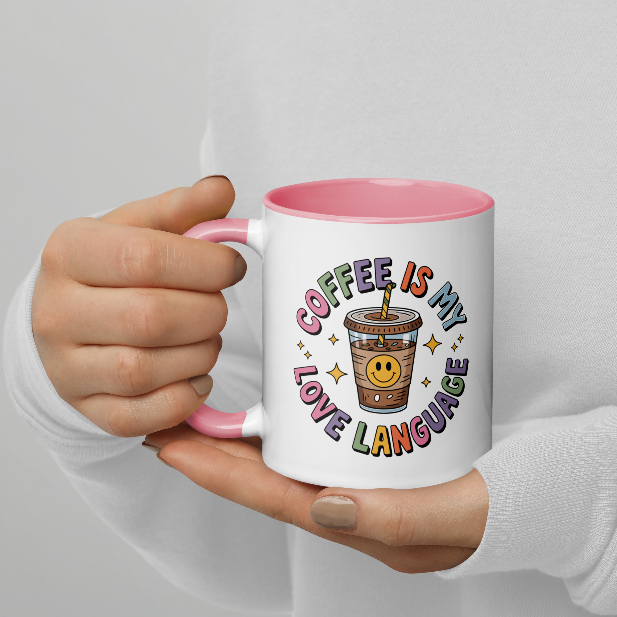 Coffee Is My Love Language Mug | Fun Iced Coffee Lover Gift - Image 15