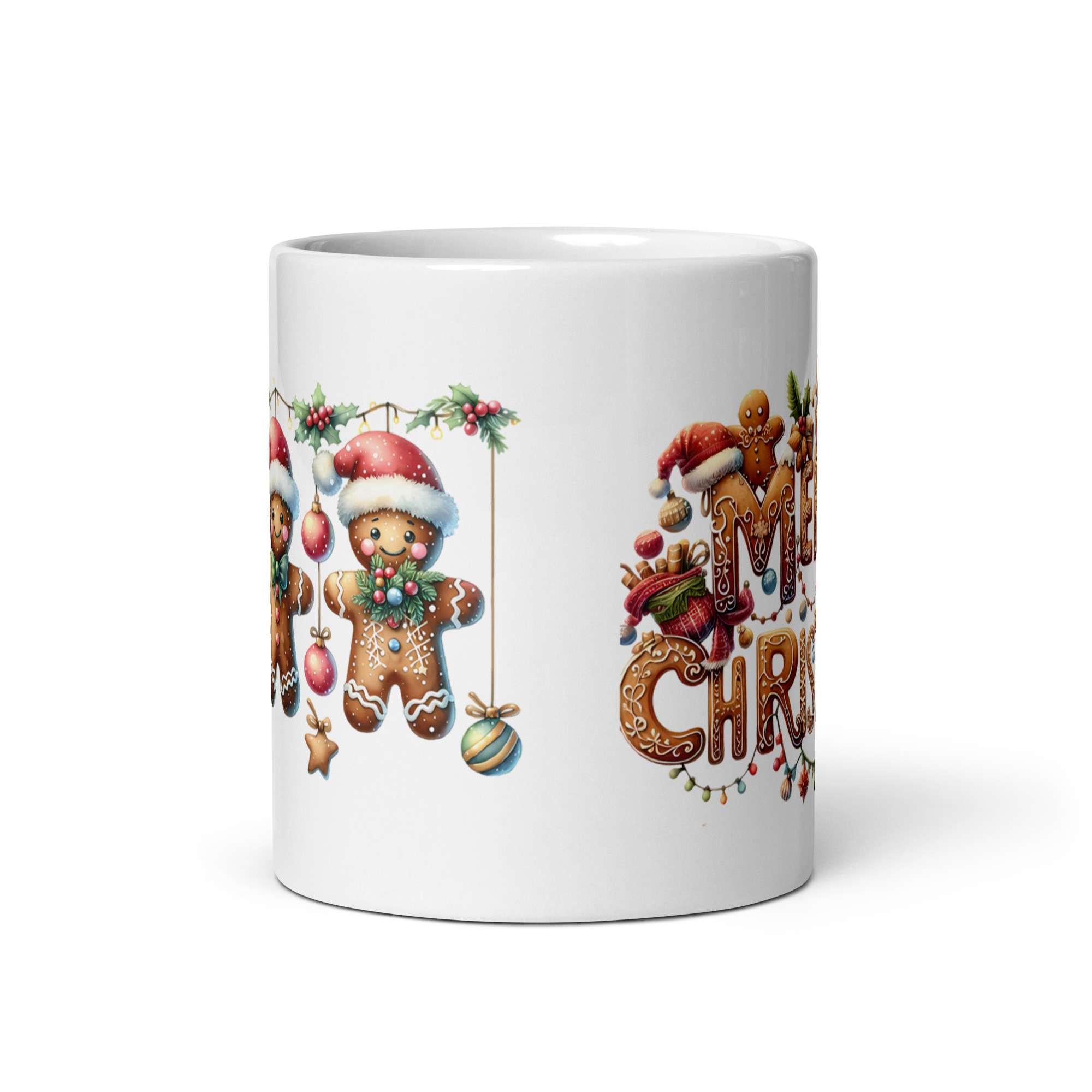 Gingerbread Friends Merry Christmas Mug | Festive Holiday Cup - Image 6