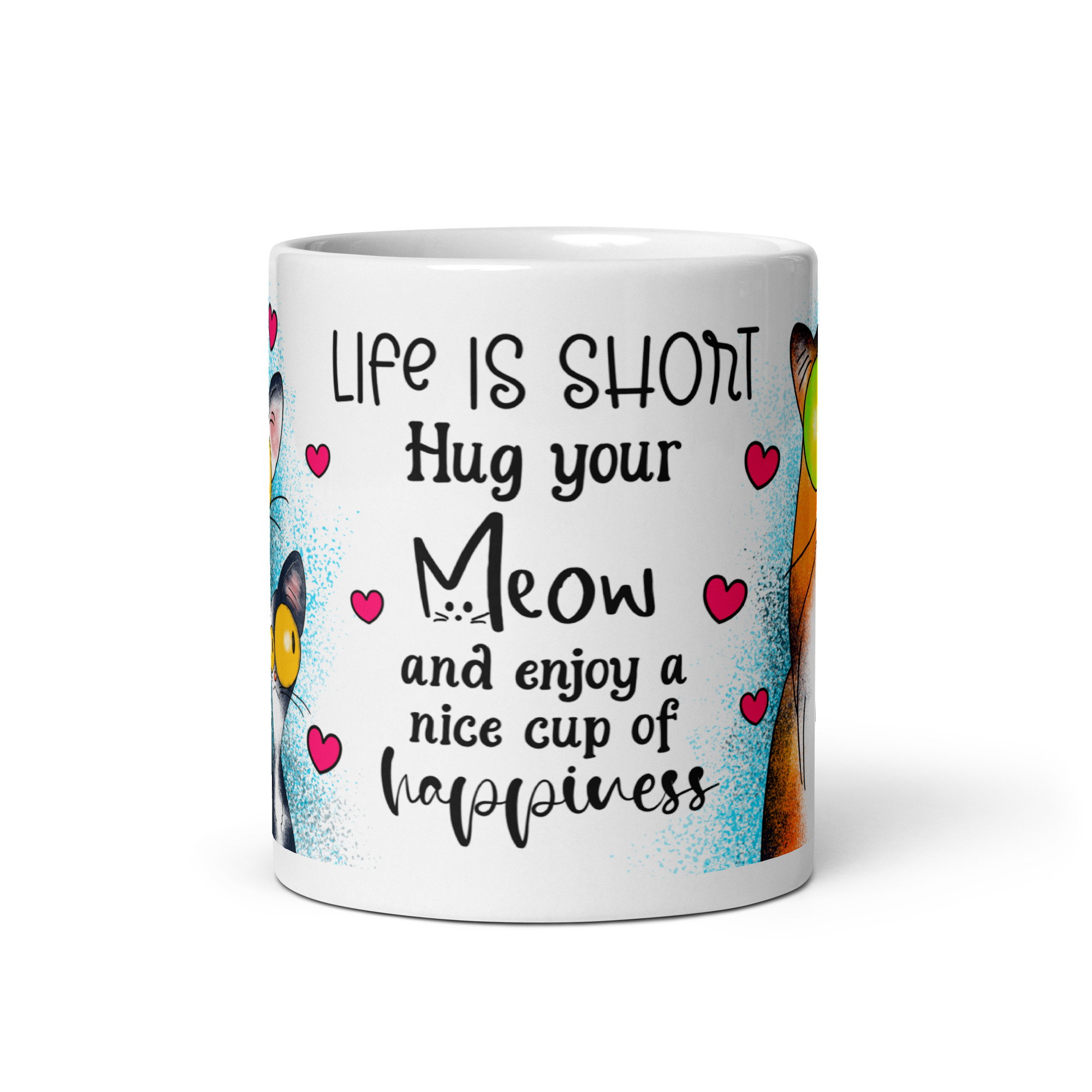 Paws & Purrs Happiness Mug | Funny Cat Coffee Cup - Image 6
