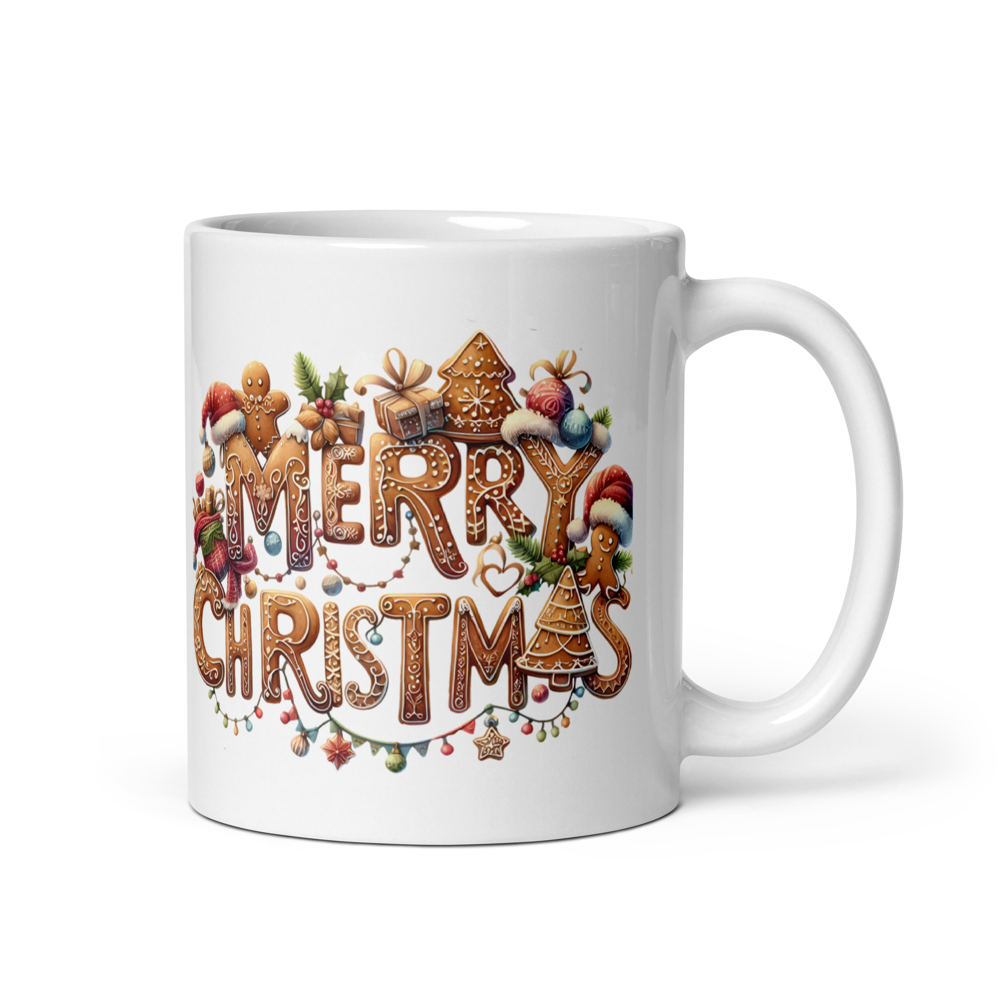 Gingerbread Friends Merry Christmas Mug | Festive Holiday Cup - Image 4