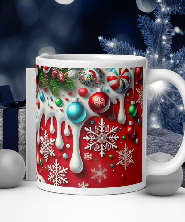 Candy Cane Christmas Mug | Festive Peppermint Holiday Cup