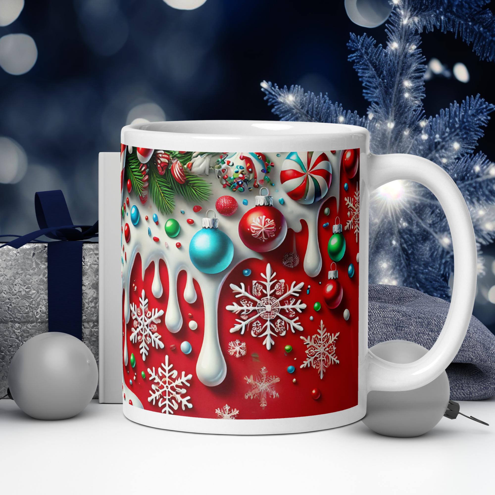 Candy Cane Christmas Mug | Festive Peppermint Holiday Cup