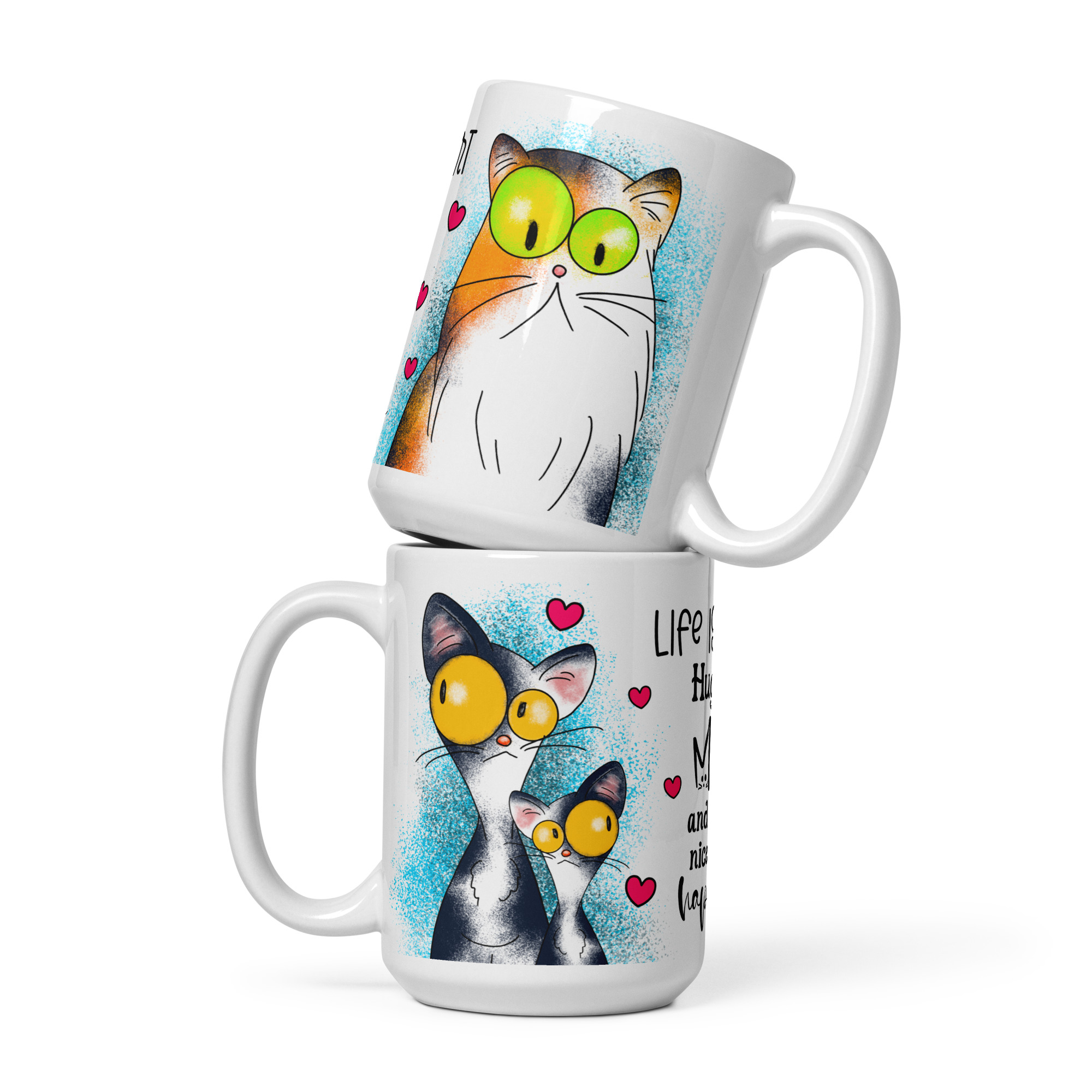 Paws & Purrs Happiness Mug | Funny Cat Coffee Cup - Image 4