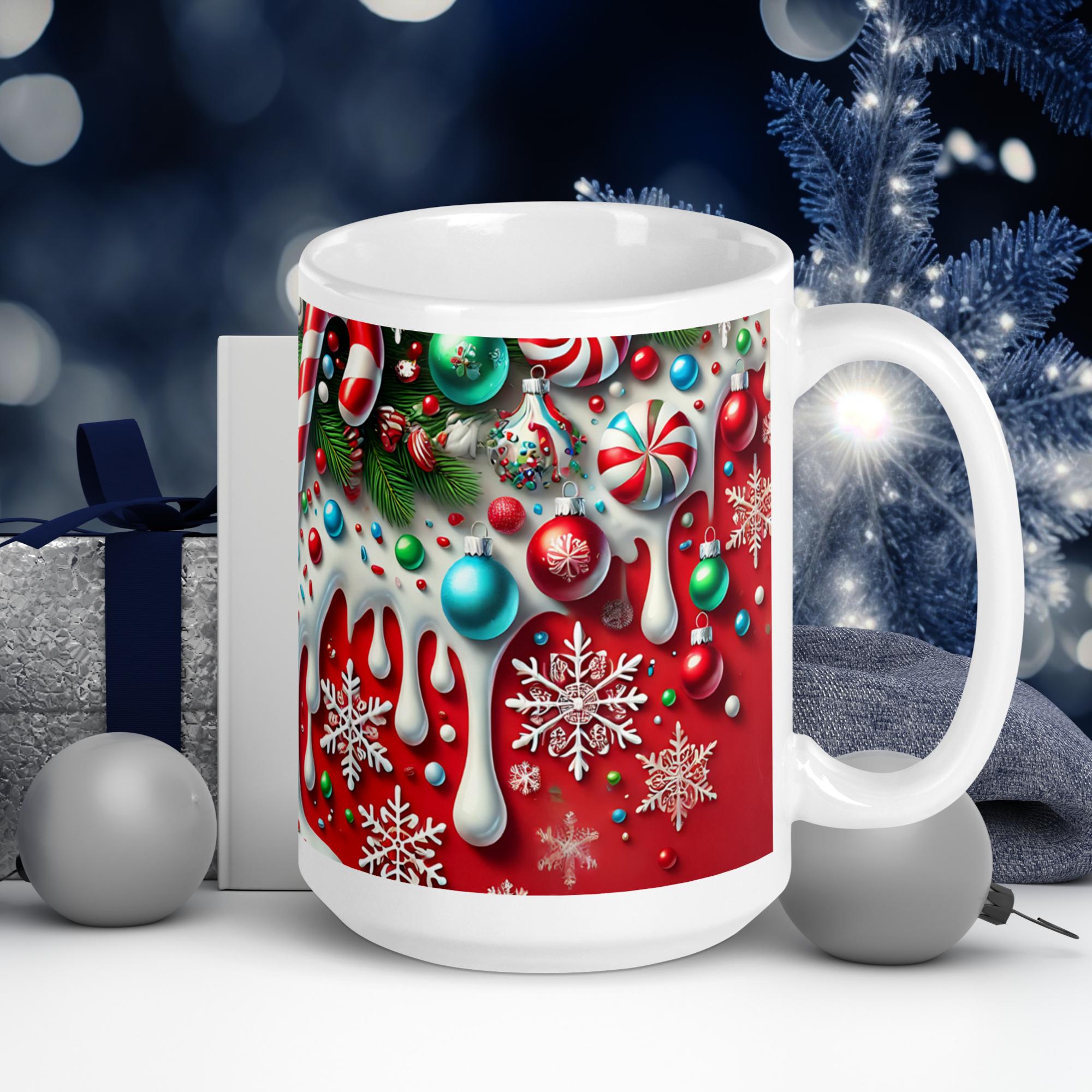 Candy Cane Christmas Mug | Festive Peppermint Holiday Cup - Image 2