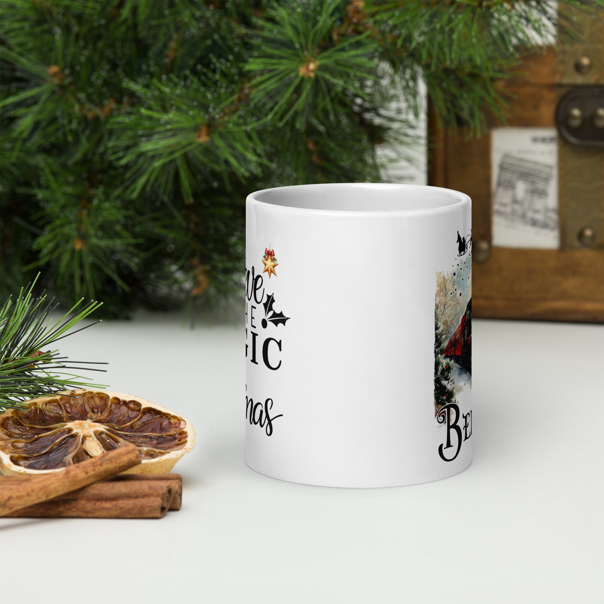 Believe in the Magic of Christmas Mug | Festive Train Edition - Image 9