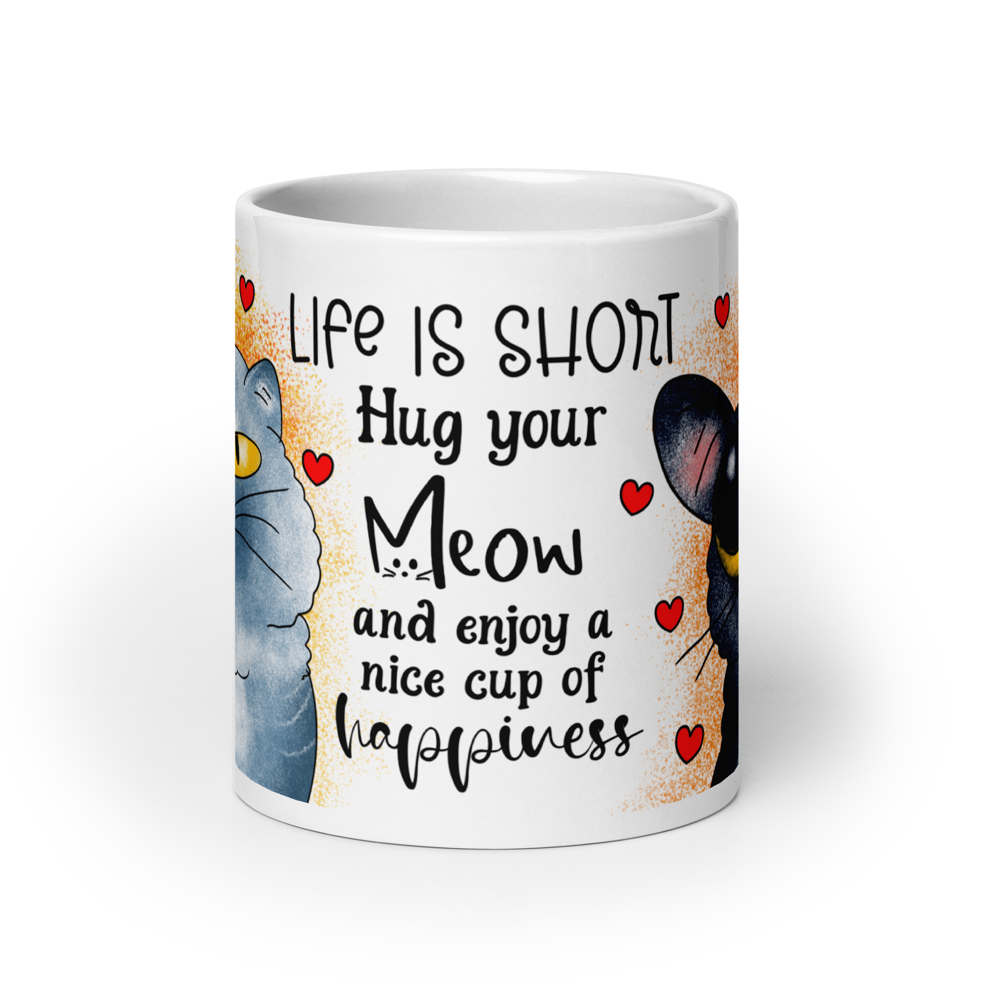 Cup of Purr-fection Mug | Cozy Cat Hug Coffee Cup - Image 2