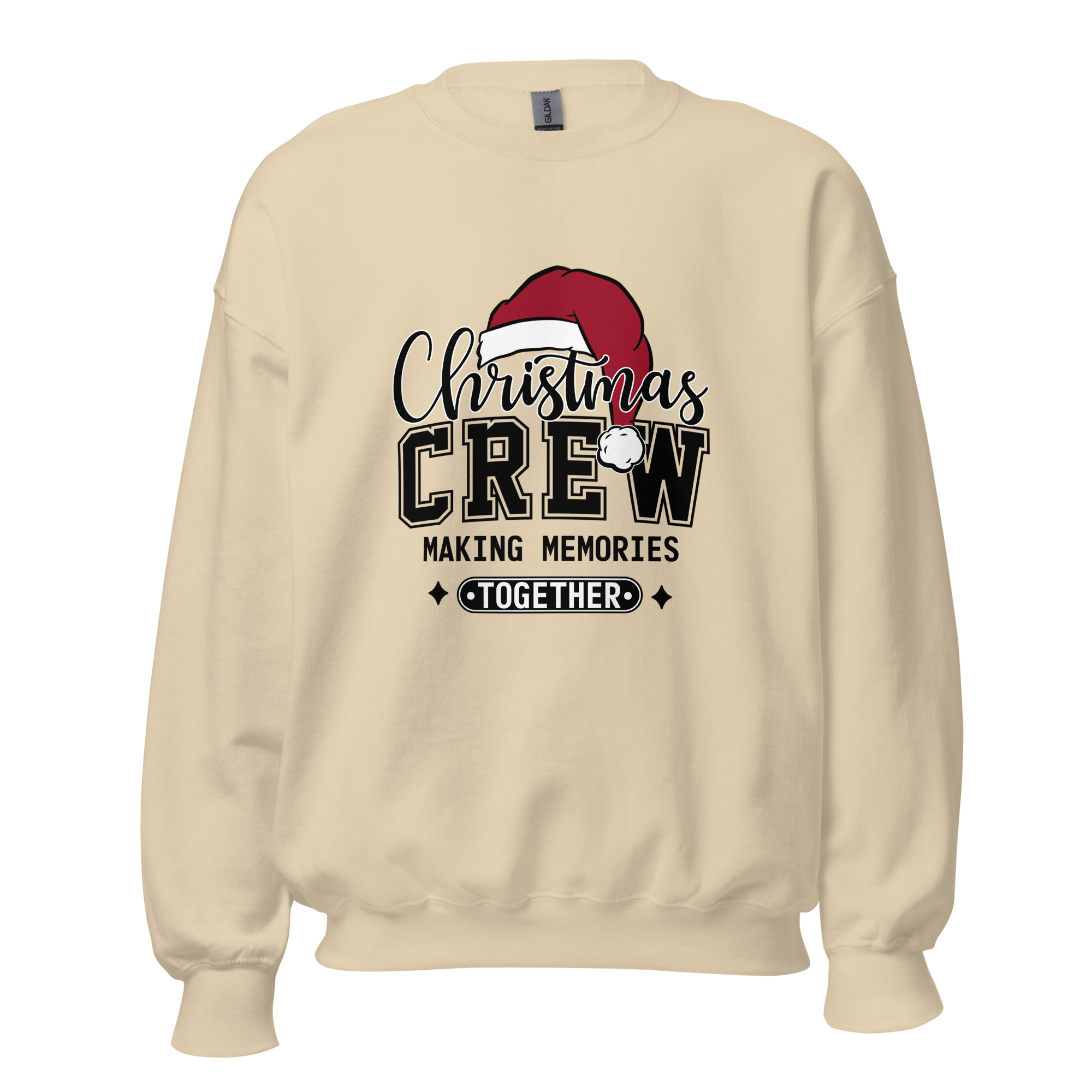 Christmas Crew Sweatshirt Sand Front 6912e13042caa