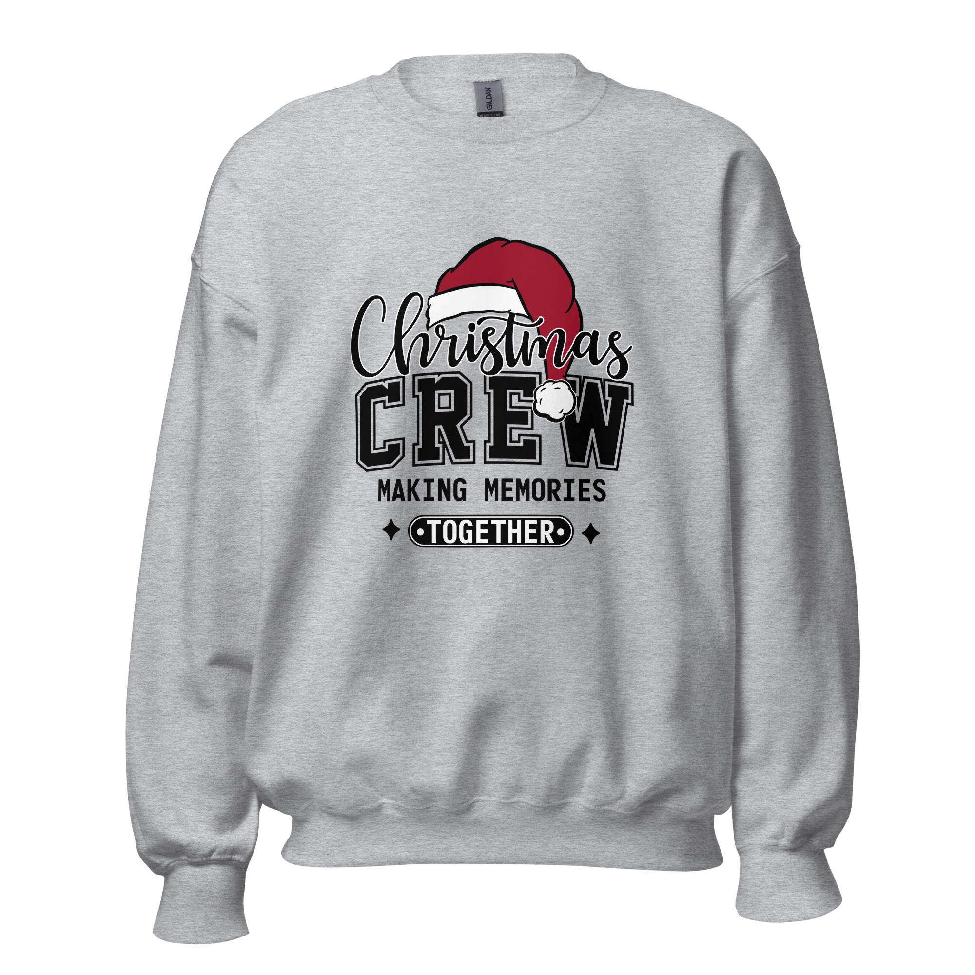 Christmas Crew Sweatshirt Sport Grey Front 6912e1303eace