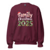 Family Christmas 2025 Sweatshirt Maroon Front 6912f13b8aba0