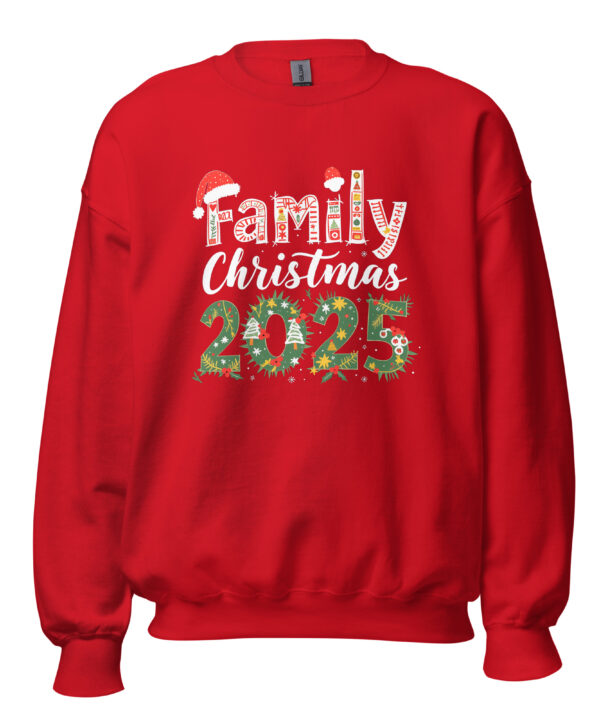Family Christmas 2025 Sweatshirt Red Front 6912f13b96431