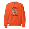 Just a Girl Who Loves Christmas Sweatshirt DTFlex Design on Orange