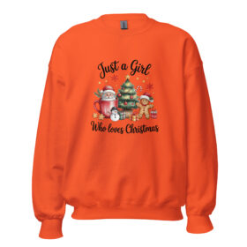 Just a Girl Who Loves Christmas Sweatshirt | Festive Holiday Vibes