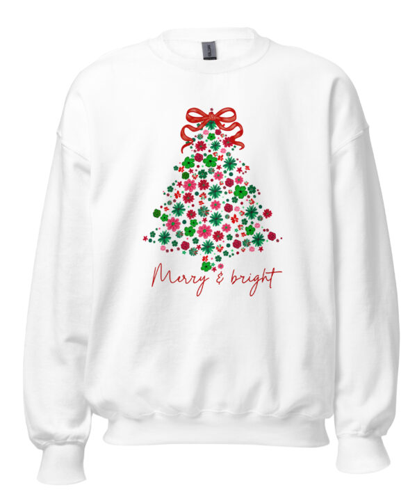 Merry Bright Sweatshirt White Front 6912fea98d006