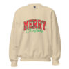 Merry Christmas Sweatshirt Sand Front 6912f96c439f4