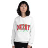 Merry Christmas Sweatshirt White Front 6912f96c3e6b9