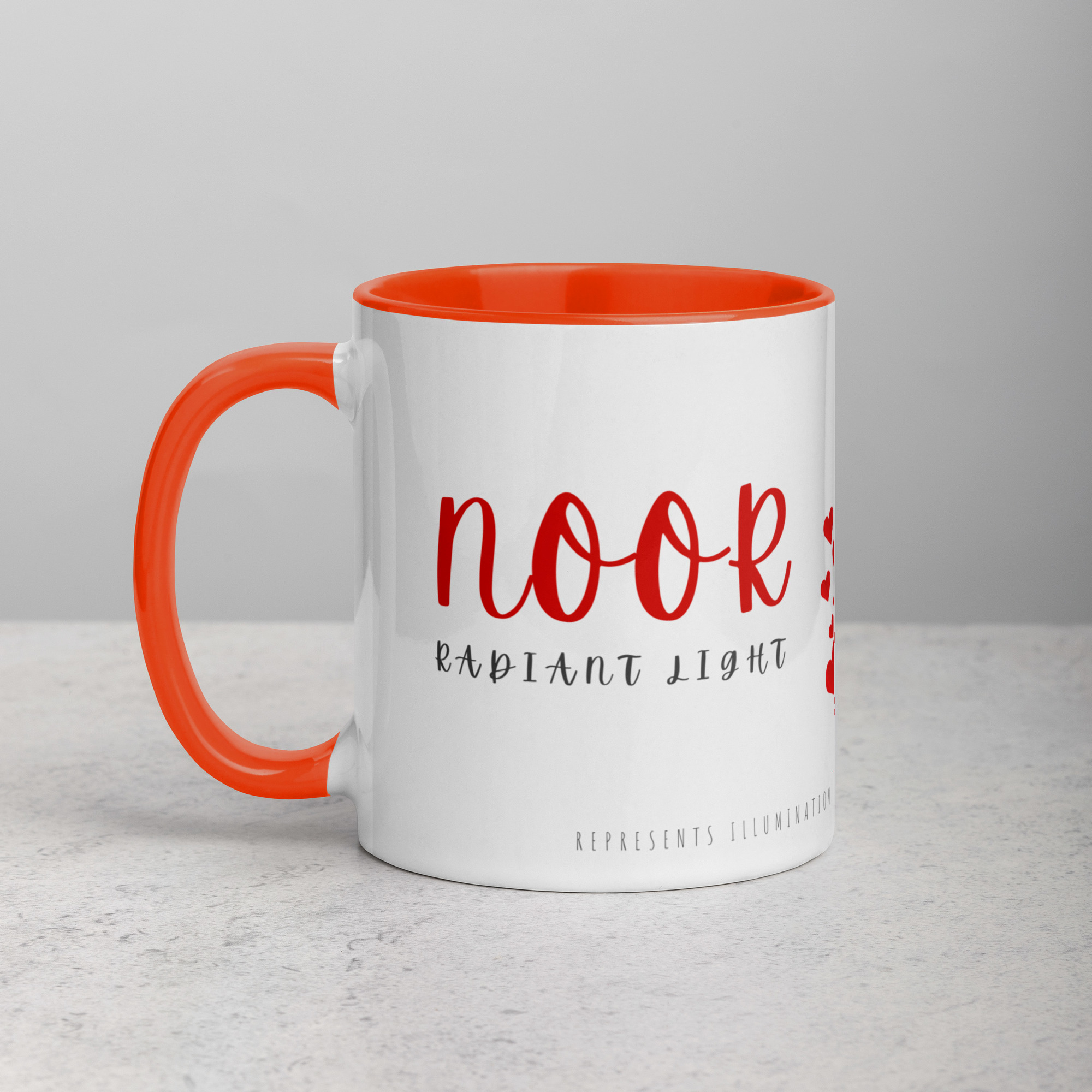 Noor Mug Orange 11 Oz Left 690f3bc47641b