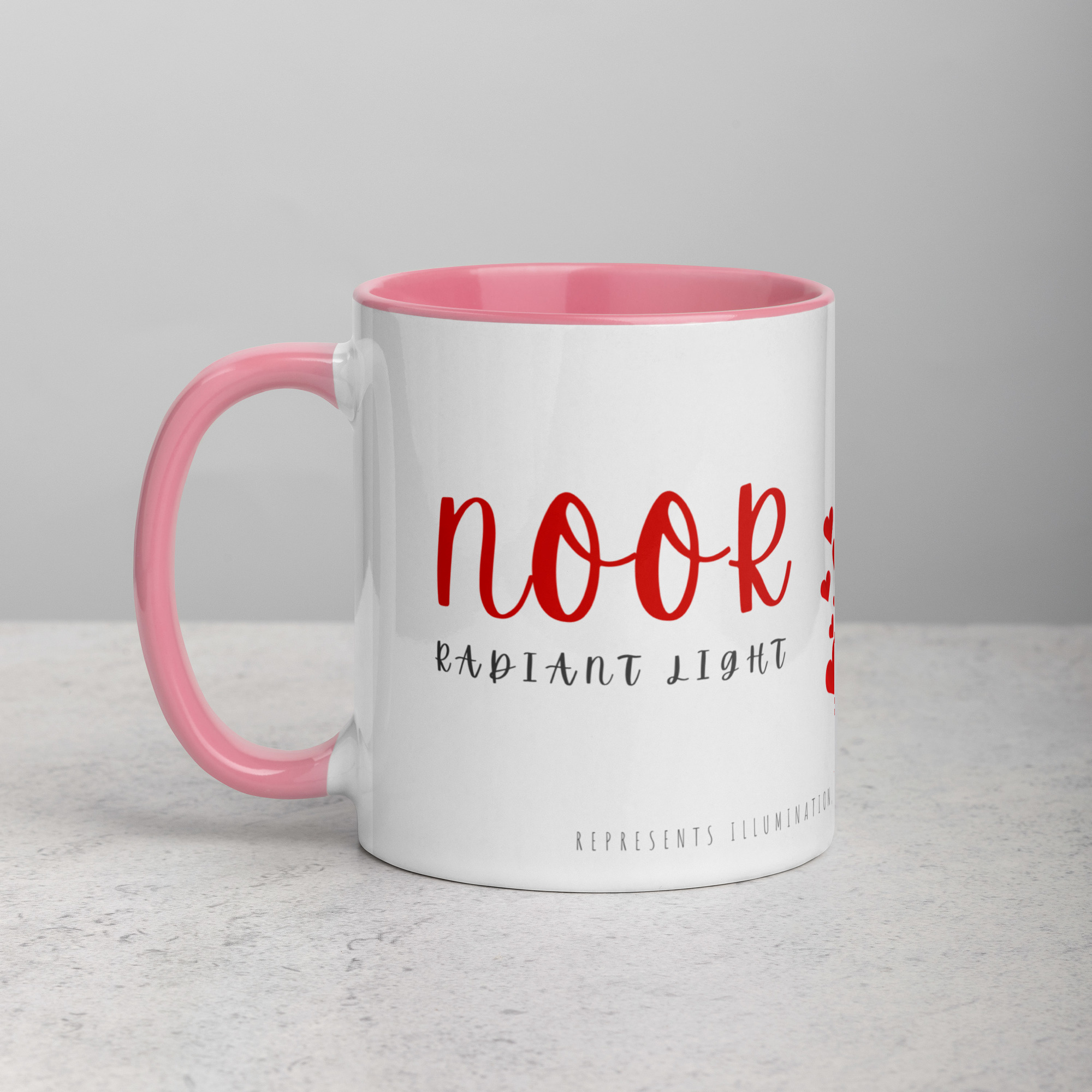 Noor Mug Pink 11 Oz Left 690f3bc476793