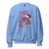 Santas Favorite Hot Mess Sweatshirt Carolina Blue Front 6913386297081