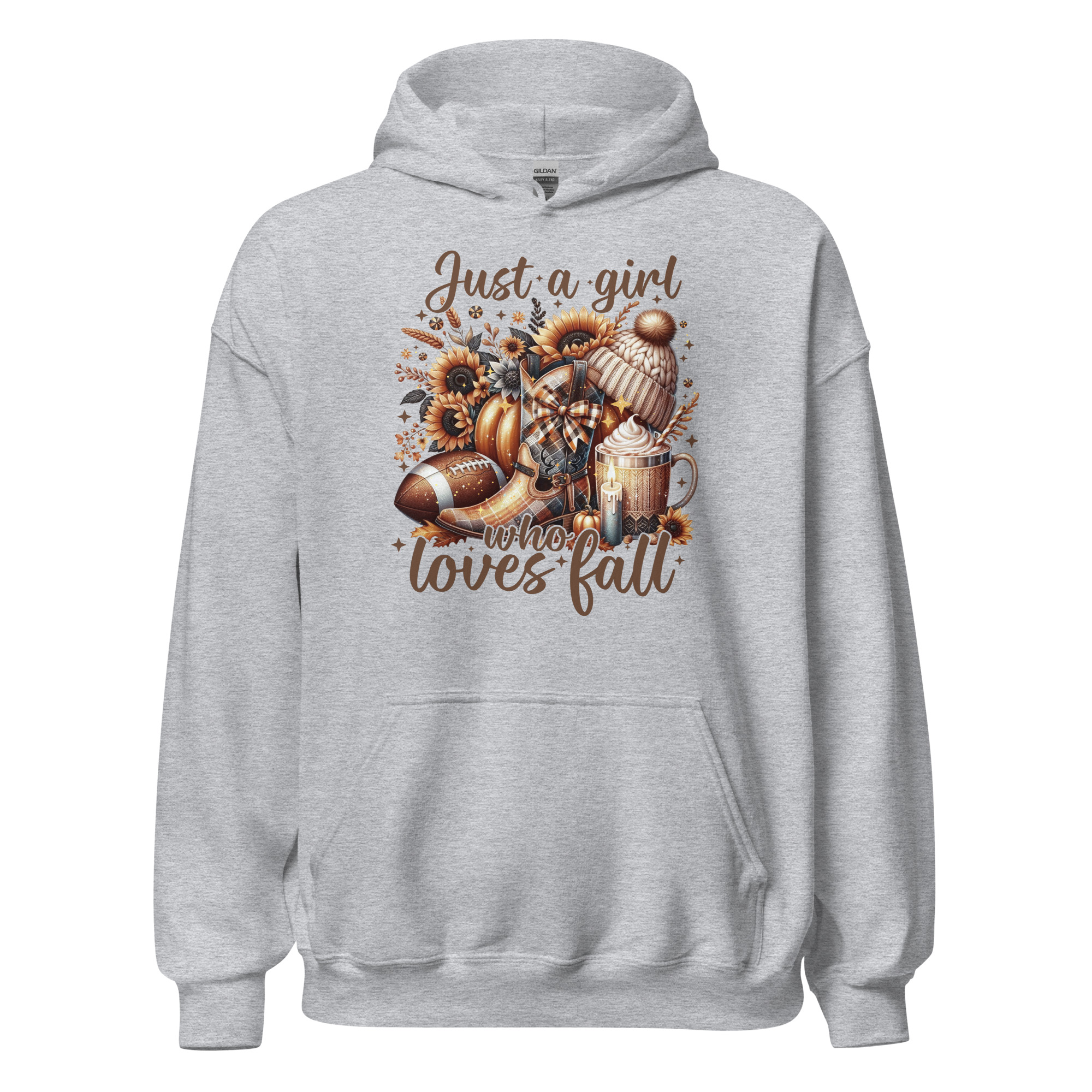 Just A Girl Who Loves Fall Hoodie Sport Grey Front 6914b28b06b0d