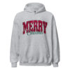 Merry Christmas Hoodie Classic Festive Dtflex Print Sport Grey 6915752cef4ca