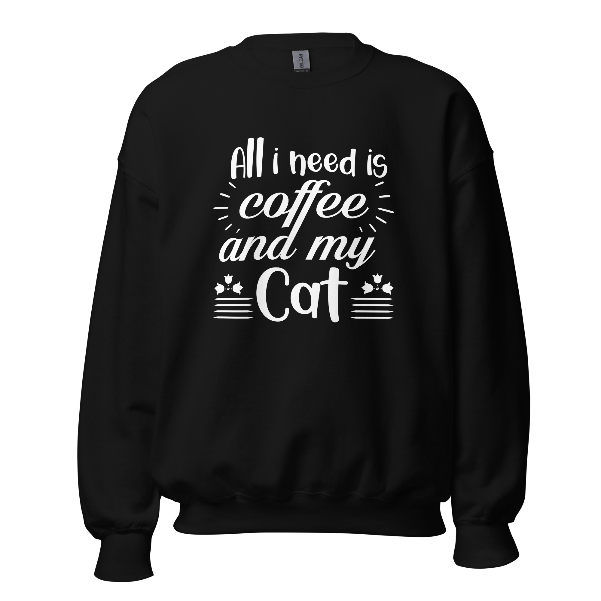 Coffee and My Cat Sweatshirt | Cozy Feline & Caffeine Vibes - Image 8