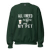 Coffee and My Pet Sweatshirt – Cozy DTFlex Print