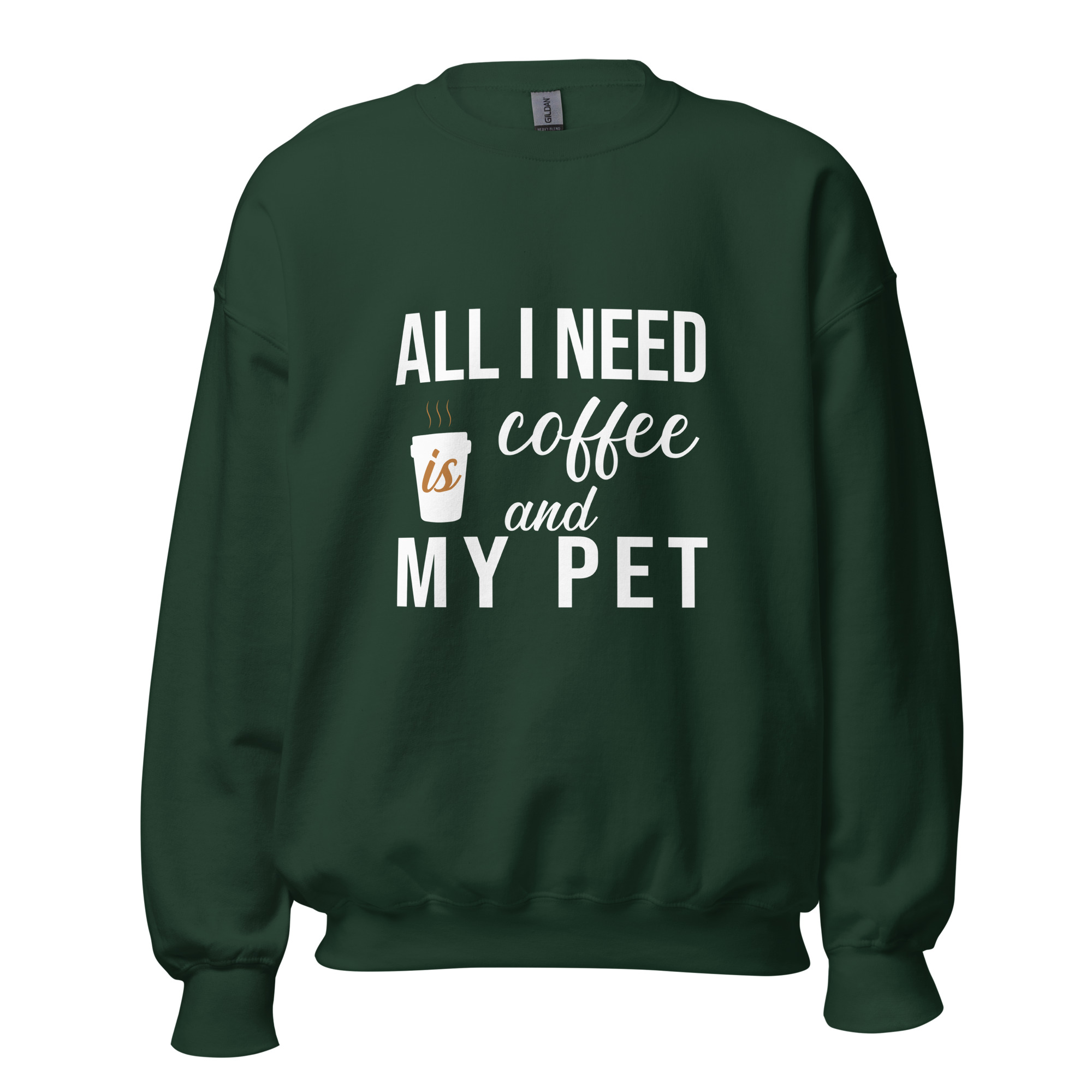 Coffee and My Pet Sweatshirt β Cozy DTFlex Print