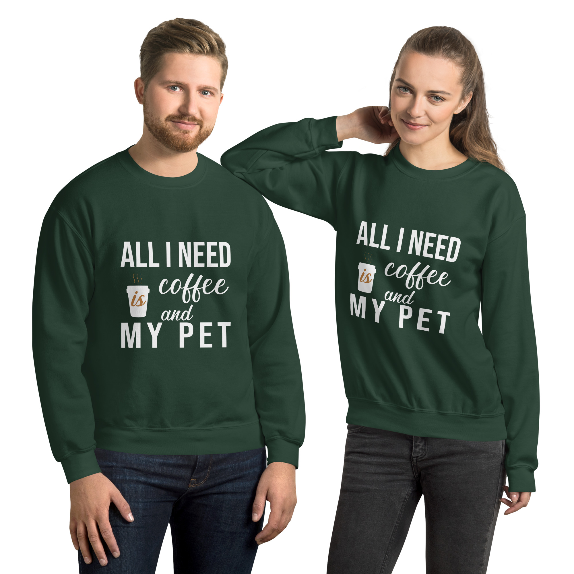 Coffee and My Pet Sweatshirt | Caffeine & Companionship Vibes - Image 2
