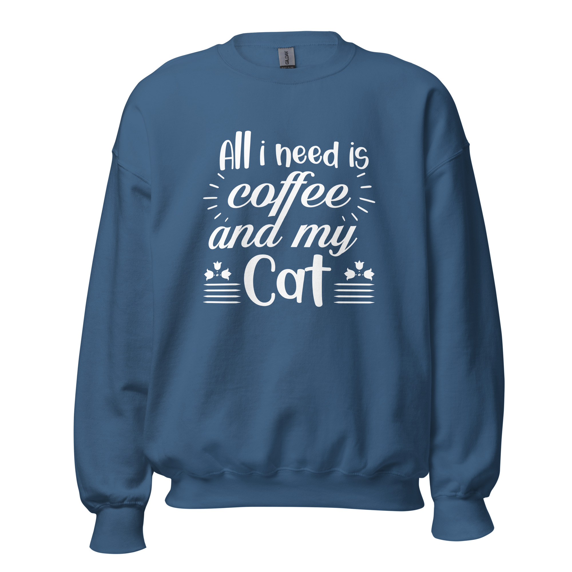Coffee and My Cat Sweatshirt | Cozy Feline & Caffeine Vibes - Image 15