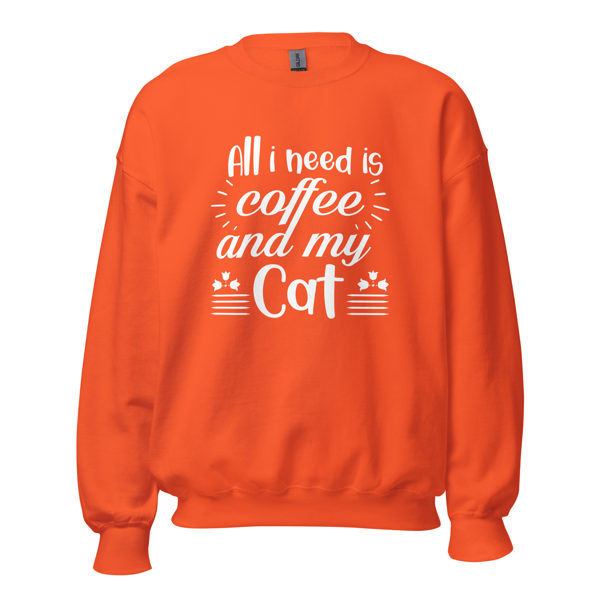 Coffee and My Cat Sweatshirt | Cozy Feline & Caffeine Vibes - Image 17