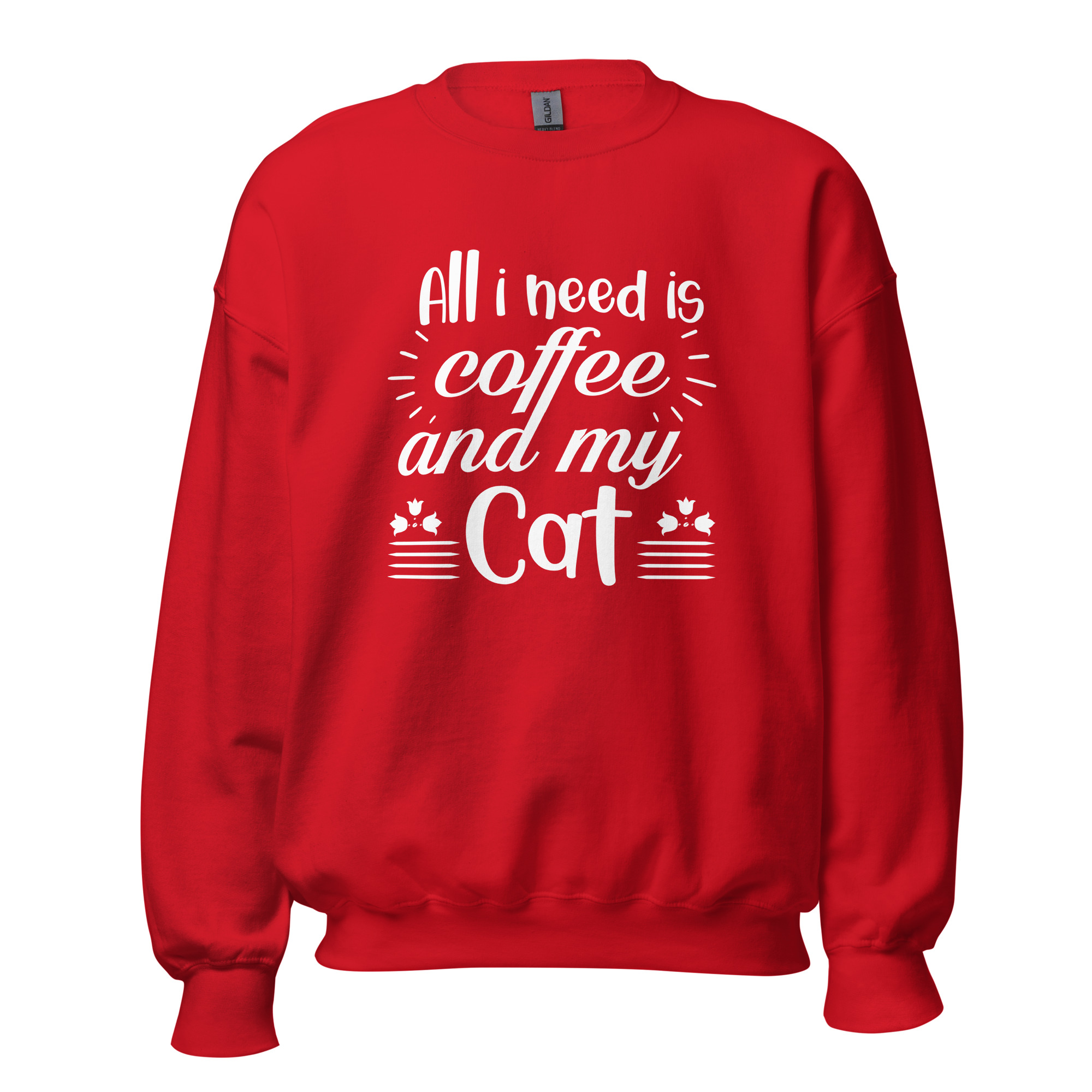 Coffee and My Cat Sweatshirt | Cozy Feline & Caffeine Vibes - Image 11