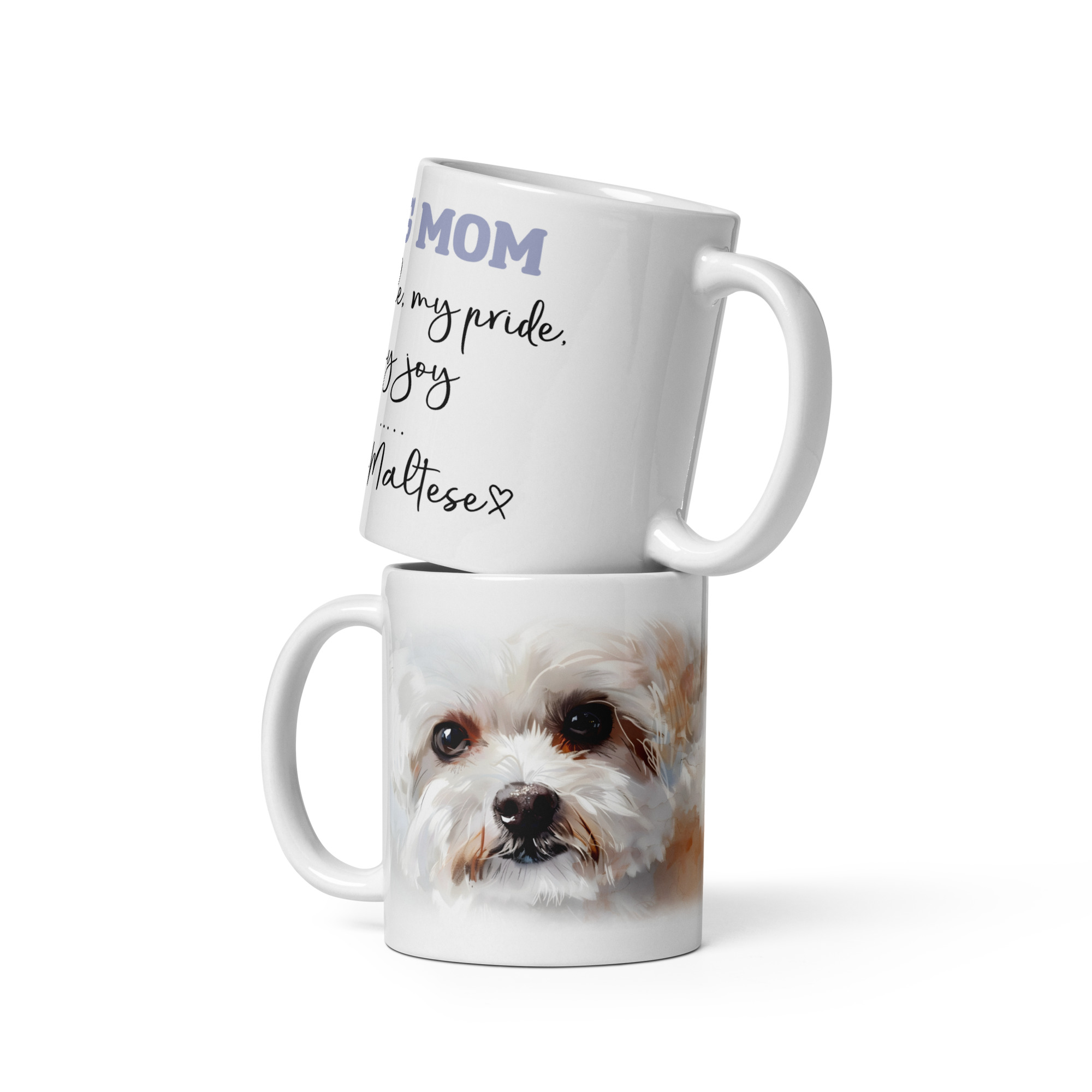 Maltese Dog Mom Mug | My Title, My Pride, My Joy - Image 2