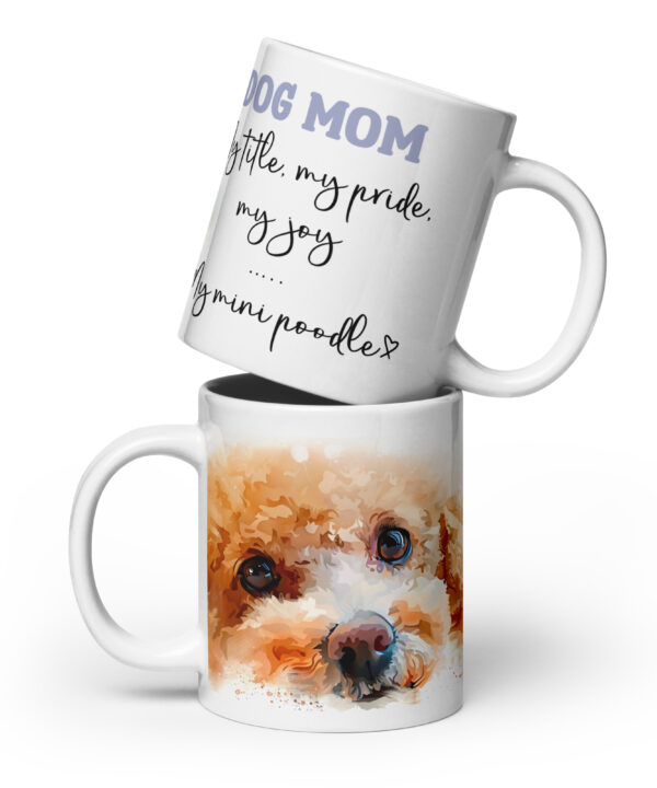 Mini Poodle Dog Mom Mug β My Title, My Pride, My Joy
