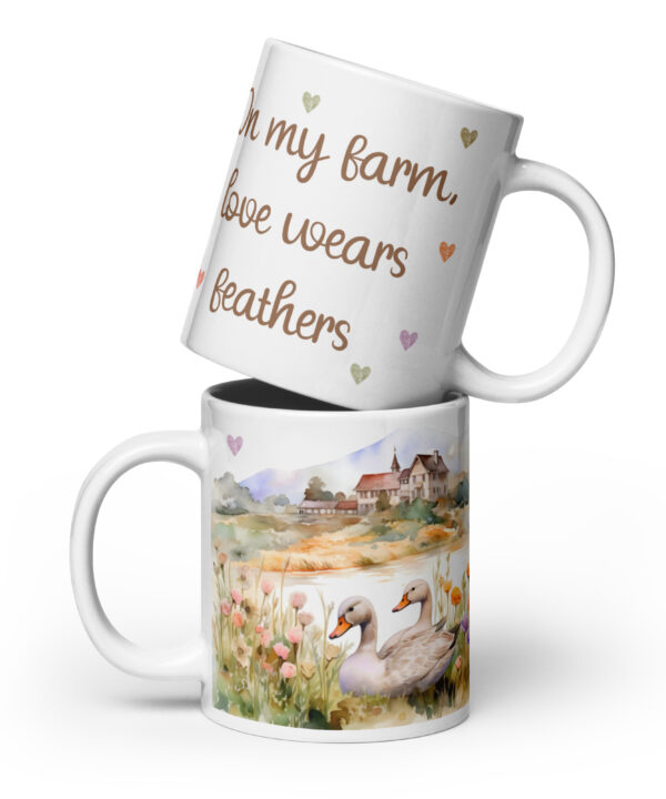 Farm Love Wears Feathers Mug β Countryside Serenity
