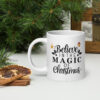 Believe in the Magic of Christmas Mug | Festive Train Edition – white handle left