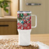 Candy Cane Christmas Mug | Festive Holiday Travel Cup – handle white left