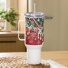 Candy Cane Christmas Mug | Festive Holiday Travel Cup – handle white right