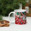 Candy Cane Christmas Mug | Festive Peppermint Holiday Cup – white handle left